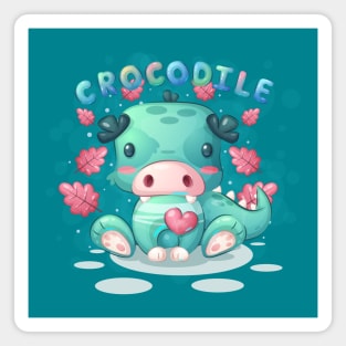 Sweet Baby Crocodile Magnet